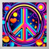 Levendig Vredesteken Ontwerp Poster (Voorkant)