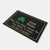 Levendig vriendschap Doormat, Cute Black Deurmat (Schuin)