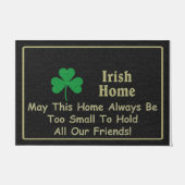 Levendig vriendschap Doormat, Cute Black Deurmat (Voorkant)