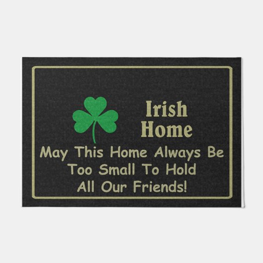 Levendig vriendschap Doormat, Cute Black Deurmat (Voorkant)