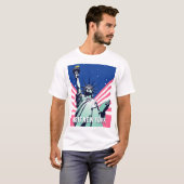 Levendig Vrijheidsbeeld VS - Visit New York T-shirt (Voorkant volledig)