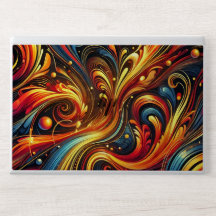 Levendig vuur en werveling Abstract