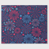 Levendig vuurwerkscherm cadeaupapier (Vlak)