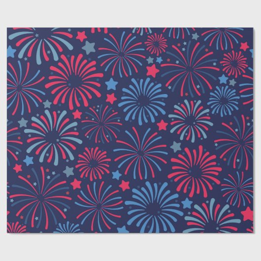 Levendig vuurwerkscherm cadeaupapier (Vlak)