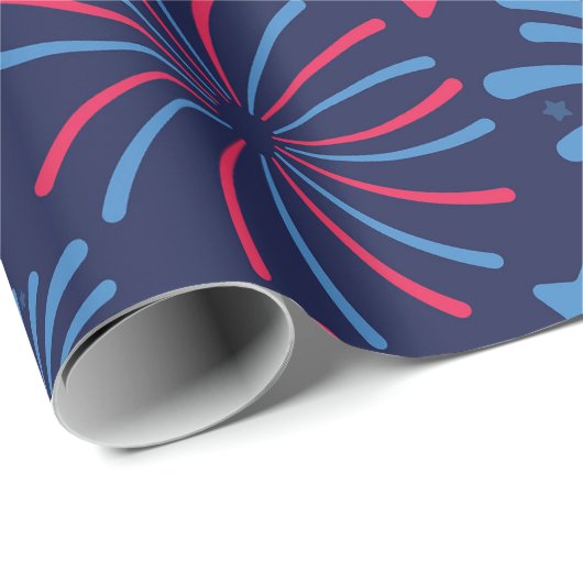 Levendig vuurwerkscherm cadeaupapier (Rol Hoek)