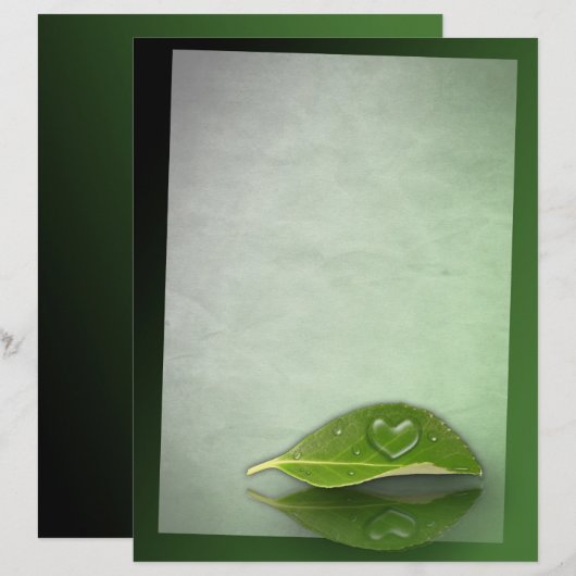 Levendig warm water op leder (Voorkant / Achterkant)