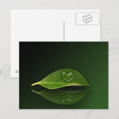 Levendig warm water op leder briefkaart (Voorkant / Achterkant)