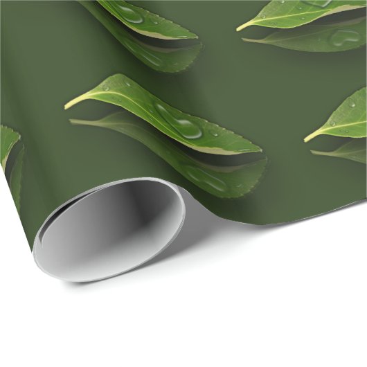 Levendig warm water op leder cadeaupapier (Rol Hoek)