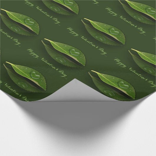 Levendig warm water op leder cadeaupapier (Hoek)