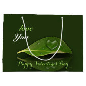 Levendig warm water op leder groot cadeauzakje (Achterkant)