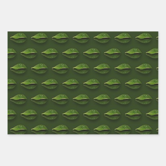 Levendig warm water op leder inpakpapier vel (Voorkant 2)