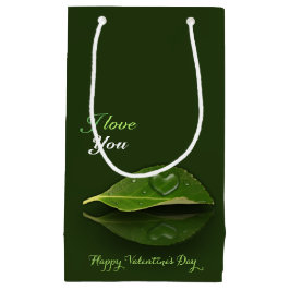 Levendig warm water op leder klein cadeauzakje