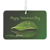 Levendig warm water op leder luchtverfrisser (Achterkant)