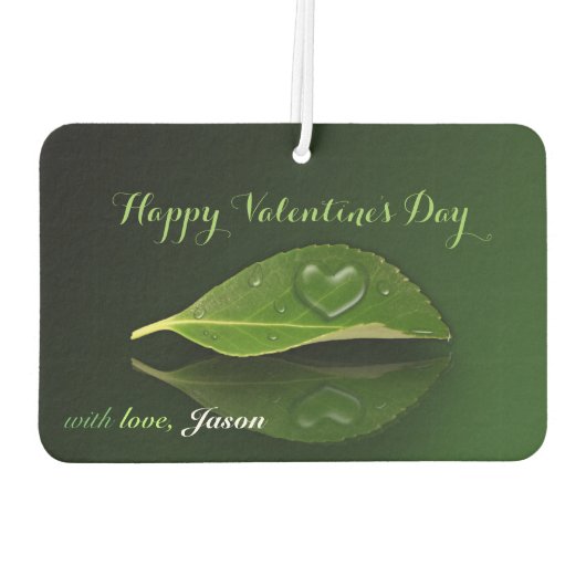 Levendig warm water op leder luchtverfrisser (Achterkant)