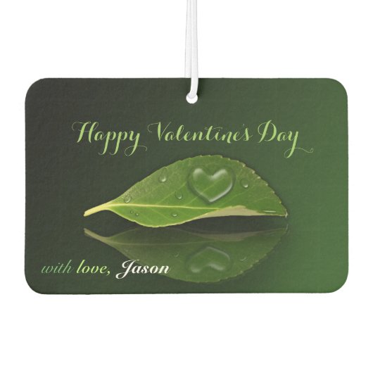 Levendig warm water op leder luchtverfrisser (Voorkant)