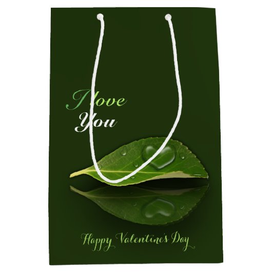 Levendig warm water op leder medium cadeauzakje (Voorkant)