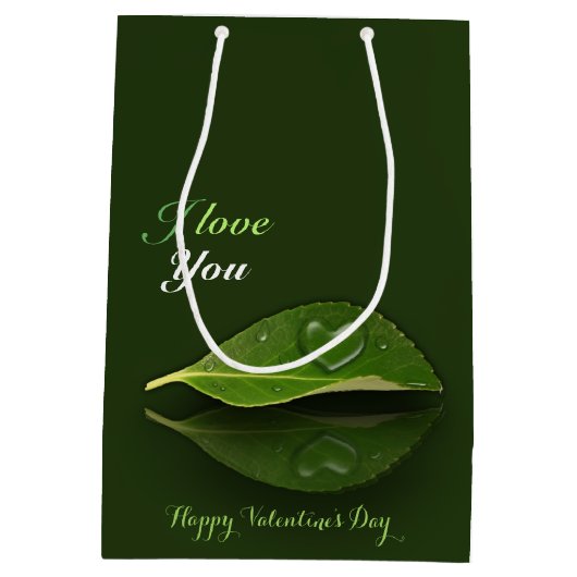 Levendig warm water op leder medium cadeauzakje (Achterkant)