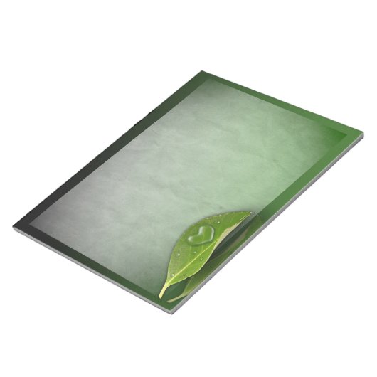 Levendig warm water op leder notitieblok (Schuin)