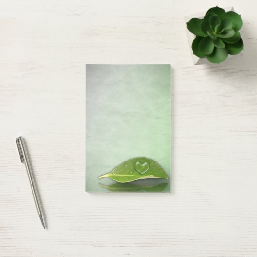 Levendig warm water op leder post-it® notes (Kantoor)