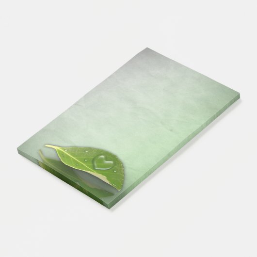 Levendig warm water op leder post-it® notes (Schuin)