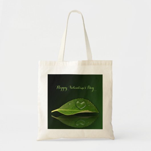 Levendig warm water op leder tote bag (Voorkant)
