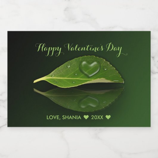 Levendig warm water op leder voedselcontainer etiket (Enkel label)