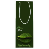 Levendig warm water op leder wijn cadeautas (Voorkant)