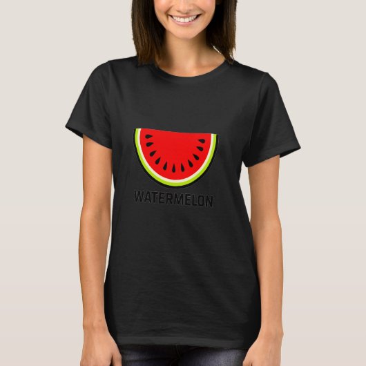 Levendig watermeloen ontwerp Leuk en stout T-shirt (Voorkant)