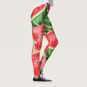 Levendig Watermeloen Schijven Patroon Leggings (Rechts)