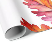 Levendig Waterverf blad Collectie Cadeaupapier (Rol Hoek)