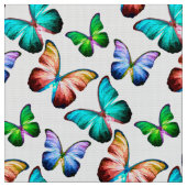 Levendig Waterverf vlinderpatroon Stof (Close Up)
