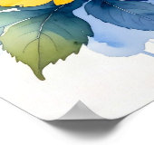 Levendig Waterverfboeket Poster (Hoek)