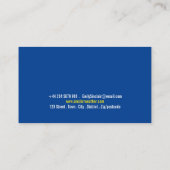 Levendig weericoon ontwerp, meteoroloog visitekaartje (Achterkant)