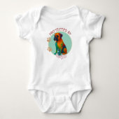 Levendig Wervelend Gequilled Boxerhond Portret Romper (Voorkant)