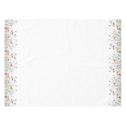 Levendig Wildflower Tafelkleed (Voorkant (Horizontaal))