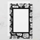 Levendig  witte rozen briefpapier (Voorkant / Achterkant)