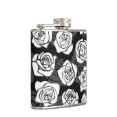 Levendig  witte rozen heupfles (Rechts)