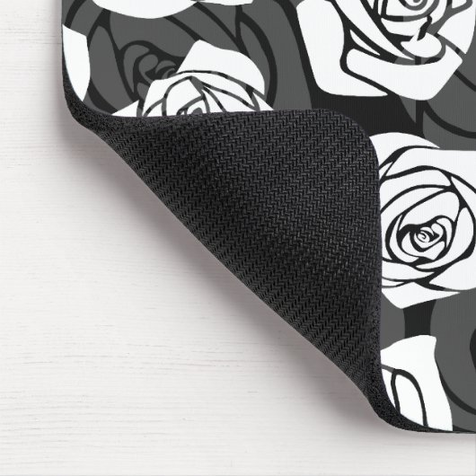 Levendig witte rozen muismat (Hoek)