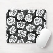 Levendig  witte rozen muismat (Met muis)