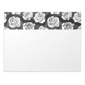 Levendig  witte rozen notitieblok (Voorkant)