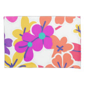 Levendig Y2K Wildflower Bold Retro Spring Design Kussensloop (Voorkant)