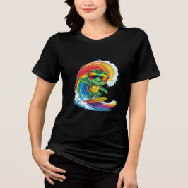 Levendig Zeeen schildpad T-shirt - Unisex Cotton T