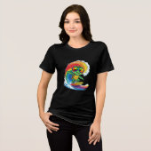Levendig Zeeen schildpad T-shirt - Unisex Cotton T (Voorkant volledig)