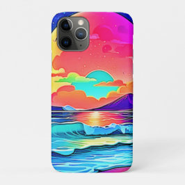 Levendig Zeegezicht bij Zonsondergang Case-Mate iPhone Case