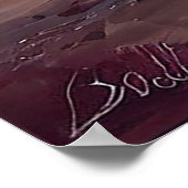 Levendig zeegezicht bij zonsondergang poster (Hoek)