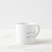 Levendig Zigzag Energiepatroon Espresso Kop (Voorkant rechts)
