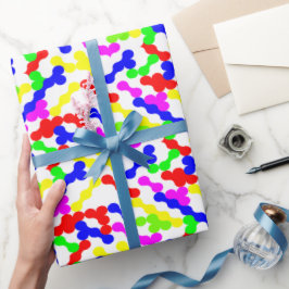 Levendig zigzagstippenpatroon cadeaupapier
