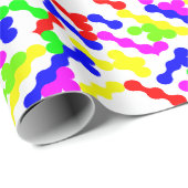 Levendig zigzagstippenpatroon cadeaupapier (Rol Hoek)