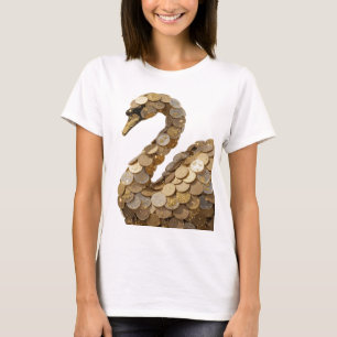 Levendig Zilver ABSTRACTE KUNST Artistiek Motief T-shirt
