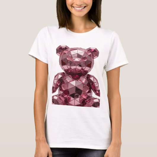 Levendig Zilver ABSTRACTE KUNST Ontwerp T-shirt (Voorkant)